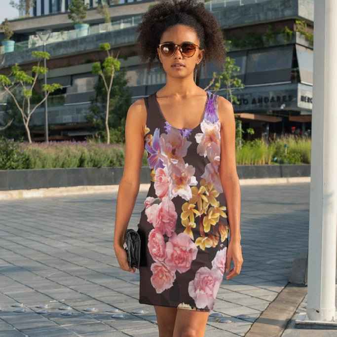 65 MCMLXV Women's Floral Bouquet Print Dress