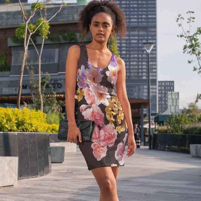 65 MCMLXV Women's Floral Bouquet Print Dress
