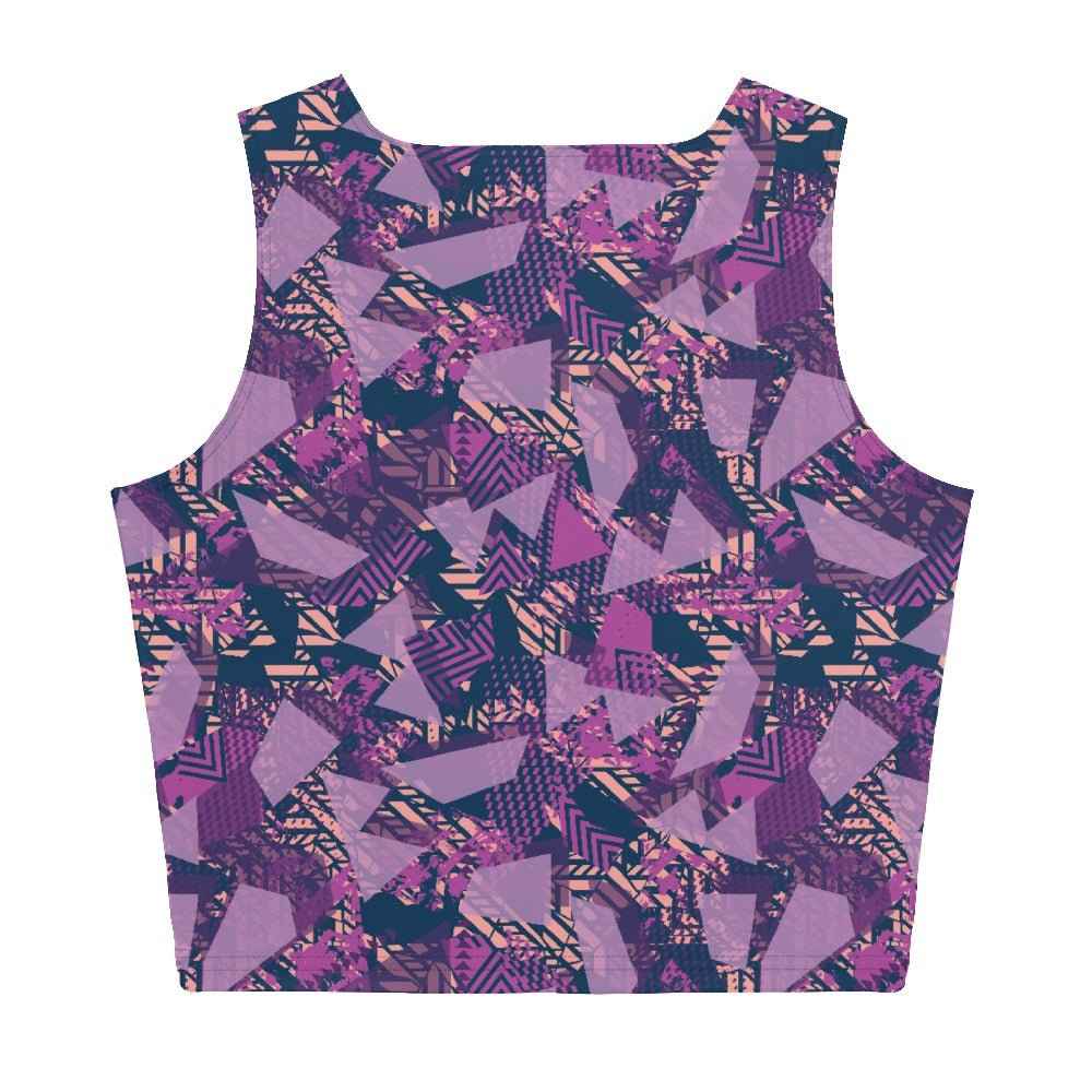 65 MCMLXV Women's Fractured Geo Print Crop Top