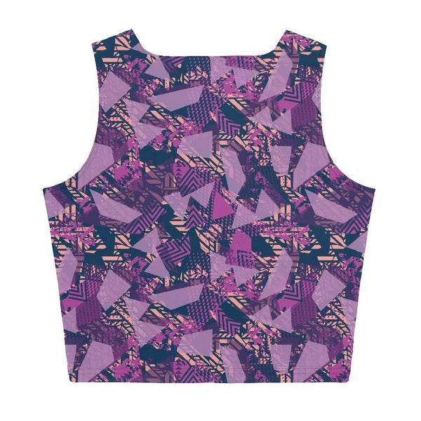 65 MCMLXV Women's Fractured Geo Print Crop Top - 65mcmlxv