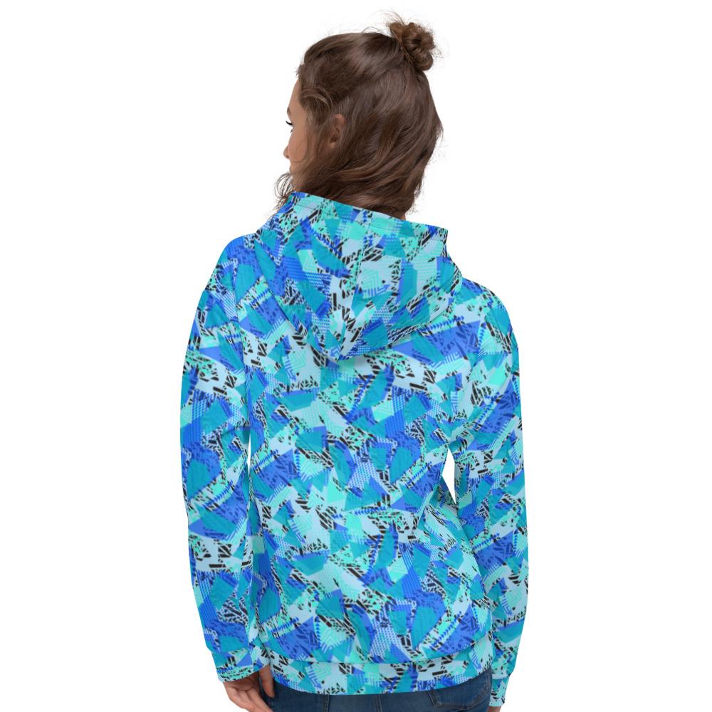 65 MCMLXV Women's Fractured Geo Print Fleece Hoodie - 65mcmlxv