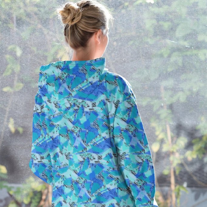 65 MCMLXV Women's Fractured Geo Print Fleece Hoodie - 65mcmlxv