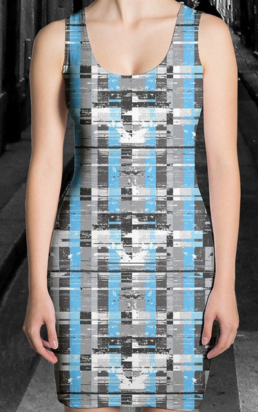65 MCMLXV Women's Fractured Stripe Print Dress - 65mcmlxv