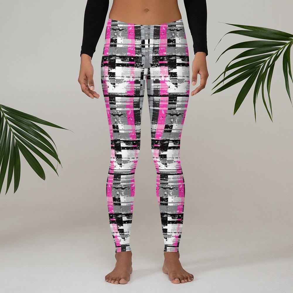65 MCMLXV Women's Fractured Stripe Print Leggings