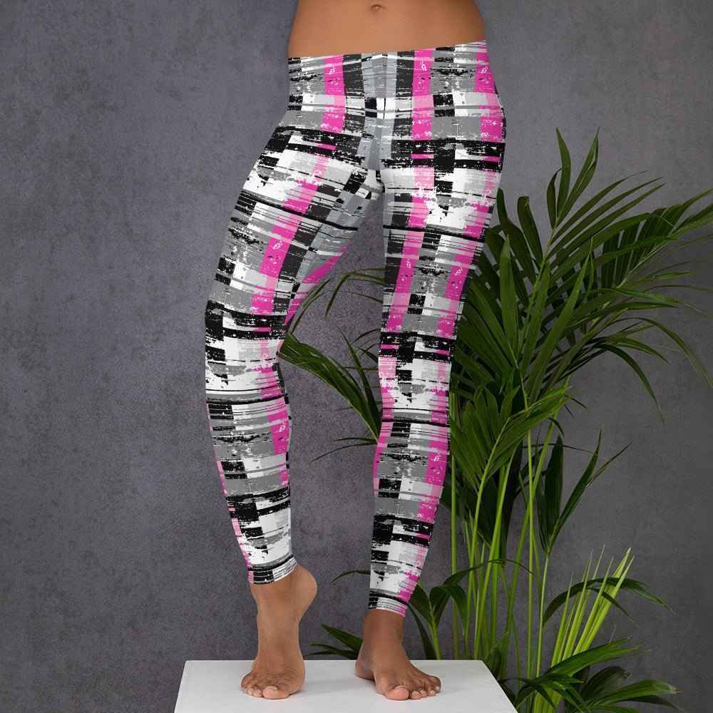 65 MCMLXV Women's Fractured Stripe Print Leggings