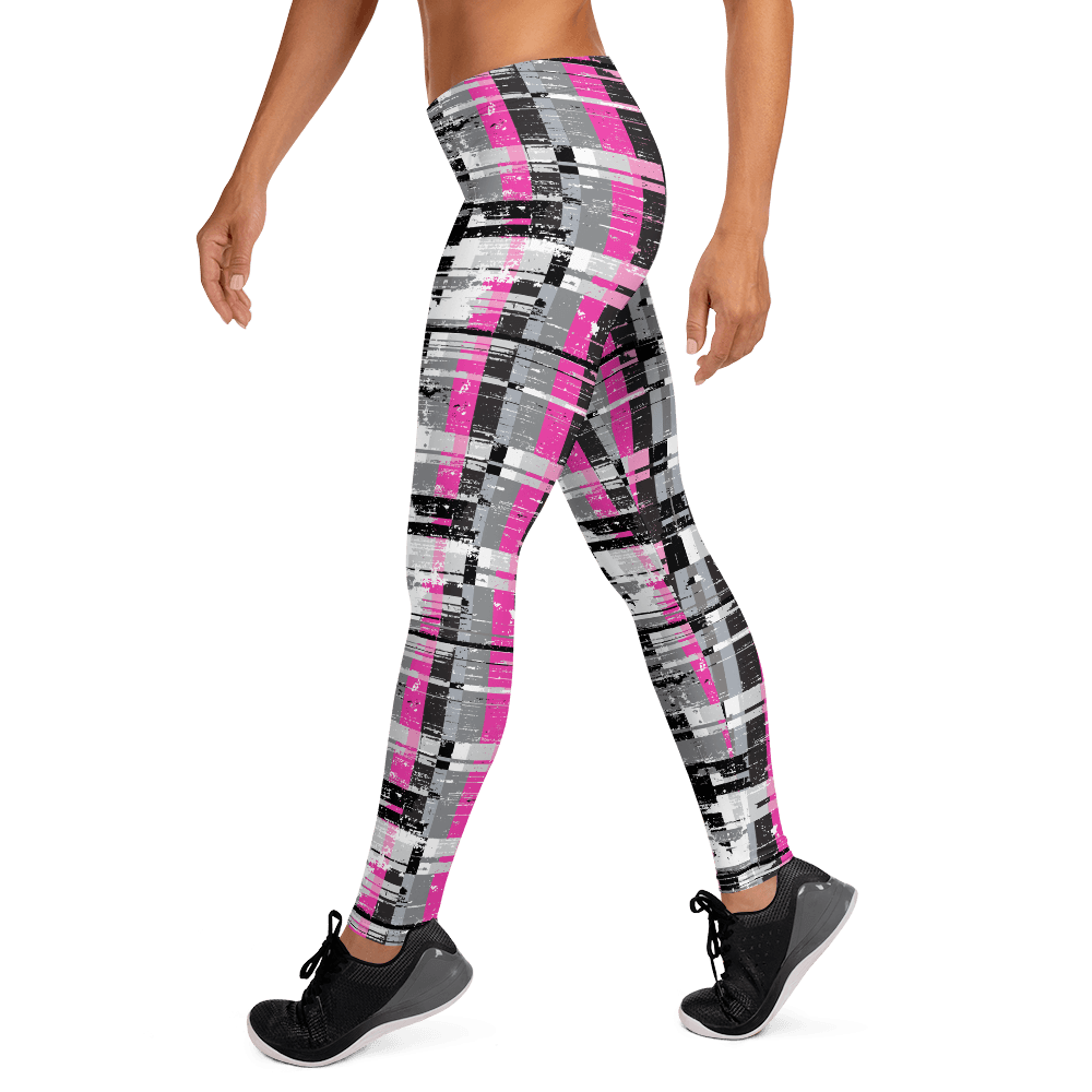 65 MCMLXV Women's Fractured Stripe Print Leggings - 65mcmlxv
