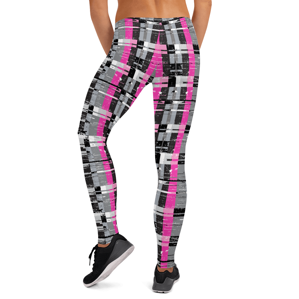 65 MCMLXV Women's Fractured Stripe Print Leggings - 65mcmlxv