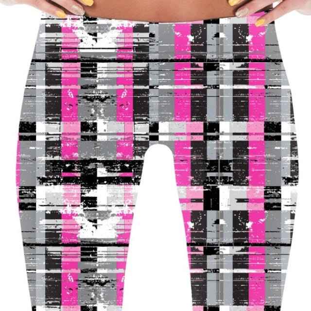 65 MCMLXV Women's Fractured Stripe Print Leggings