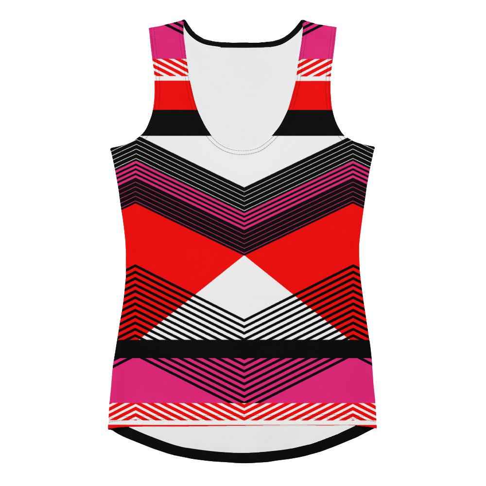 65 MCMLXV Women's Geometric Art-Deco Print Tank Top