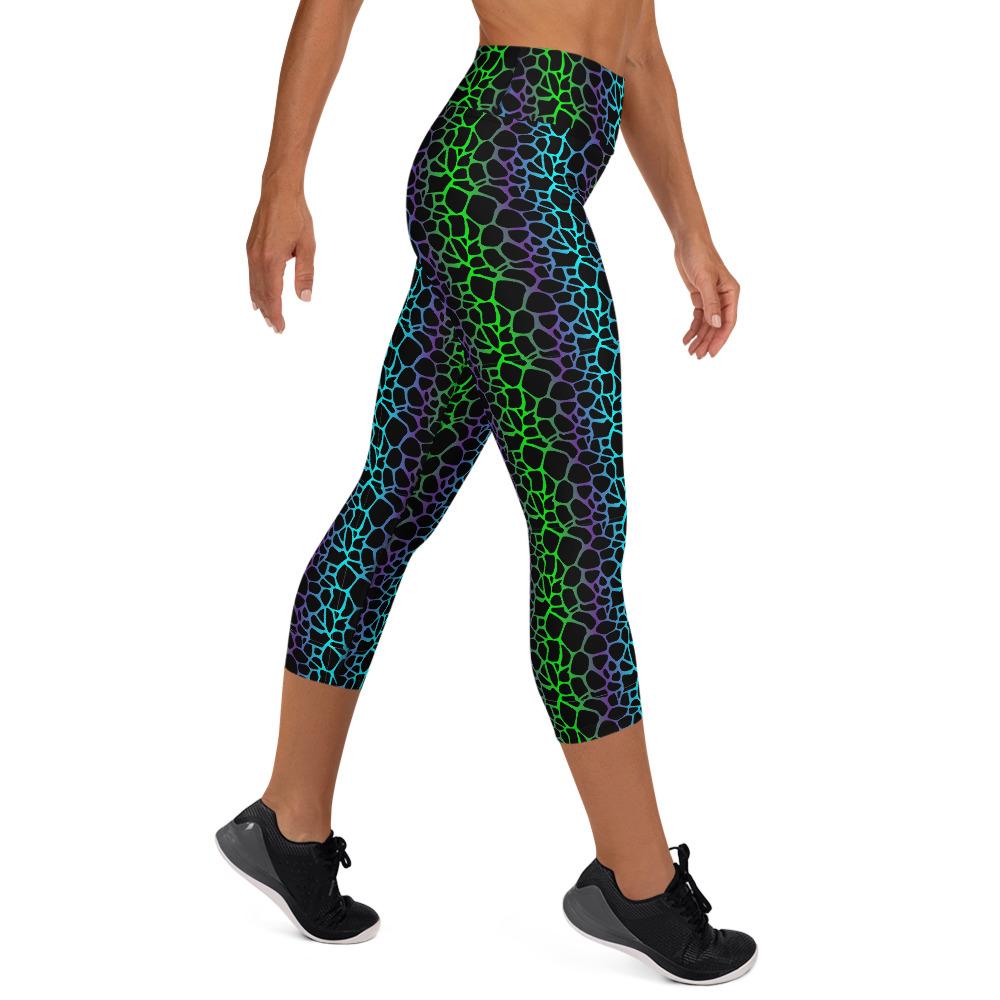 65 MCMLXV Women's Gradient Animal Print Yoga Capri Leggings - 65mcmlxv