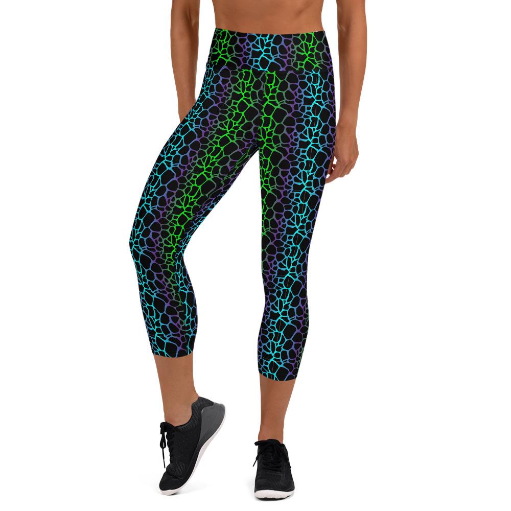 65 MCMLXV Women's Gradient Animal Print Yoga Capri Leggings - 65mcmlxv