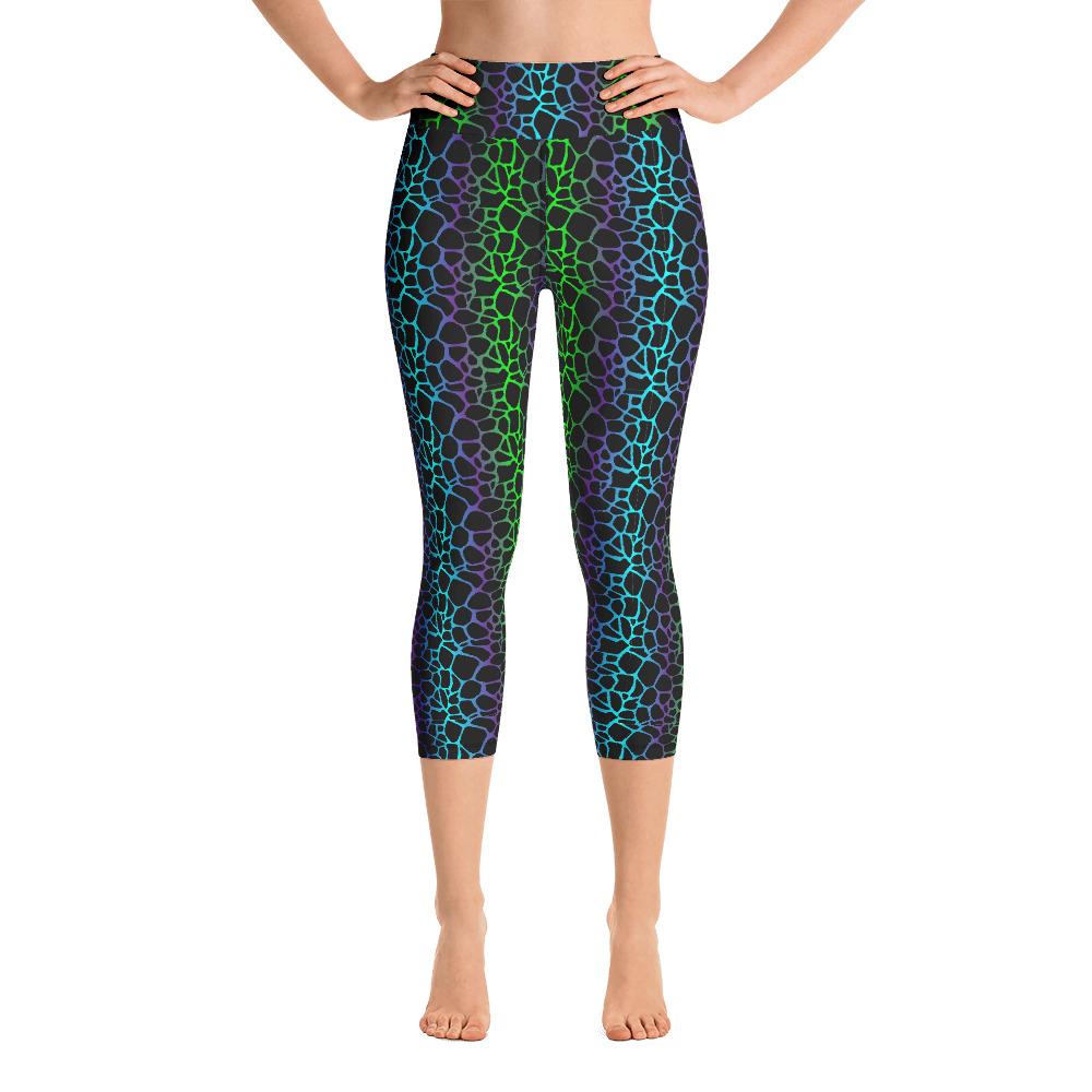65 MCMLXV Women's Gradient Animal Print Yoga Capri Leggings - 65mcmlxv
