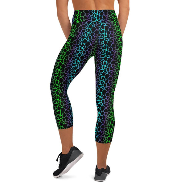 65 MCMLXV Women's Gradient Animal Print Yoga Capri Leggings - 65mcmlxv