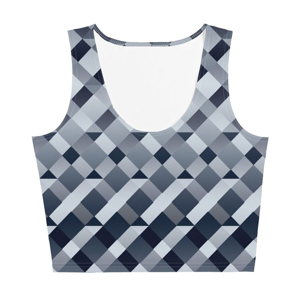 65 MCMLXV Women's Gradient Geo Diamonds Print Crop Top - 65mcmlxv