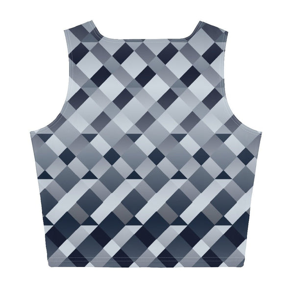 65 MCMLXV Women's Gradient Geo Diamonds Print Crop Top - 65mcmlxv