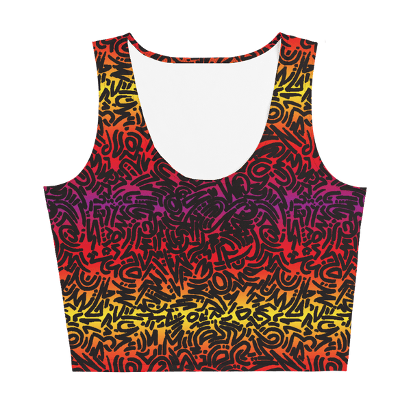 65 MCMLXV Women's Gradient Squiggles Print Crop Top - 65mcmlxv
