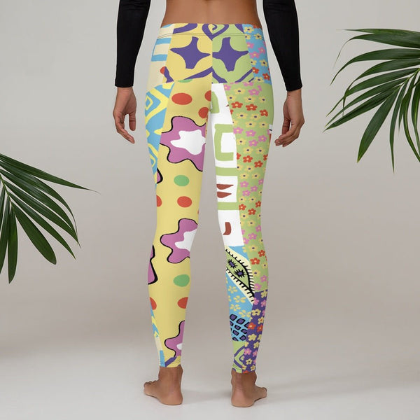 65 MCMLXV Women's Groovy Collage Print Leggings - 65mcmlxv