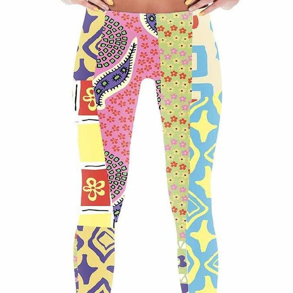 65 MCMLXV Women's Groovy Collage Print Leggings - 65mcmlxv
