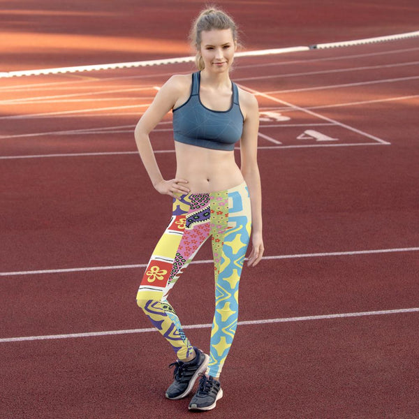 65 MCMLXV Women's Groovy Collage Print Leggings - 65mcmlxv