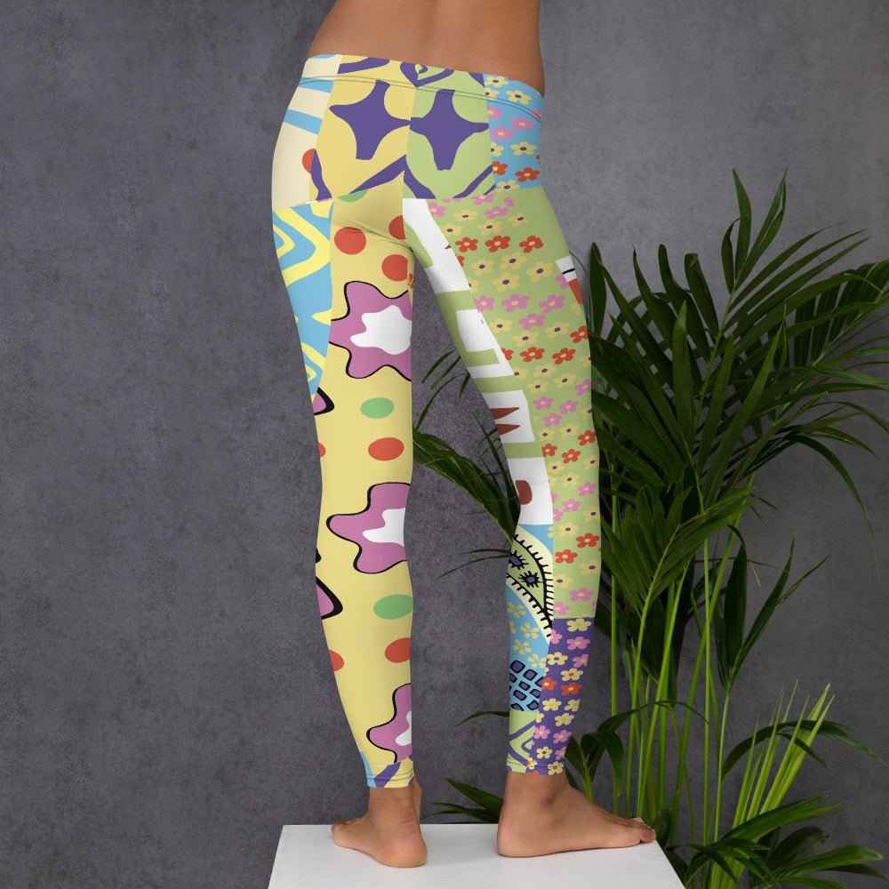 65 MCMLXV Women's Groovy Collage Print Leggings