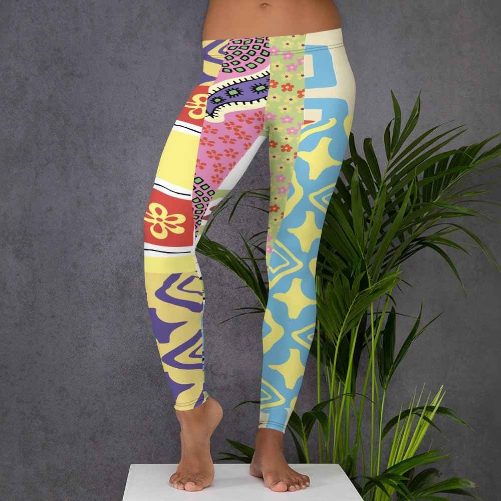 65 MCMLXV Women's Groovy Collage Print Leggings