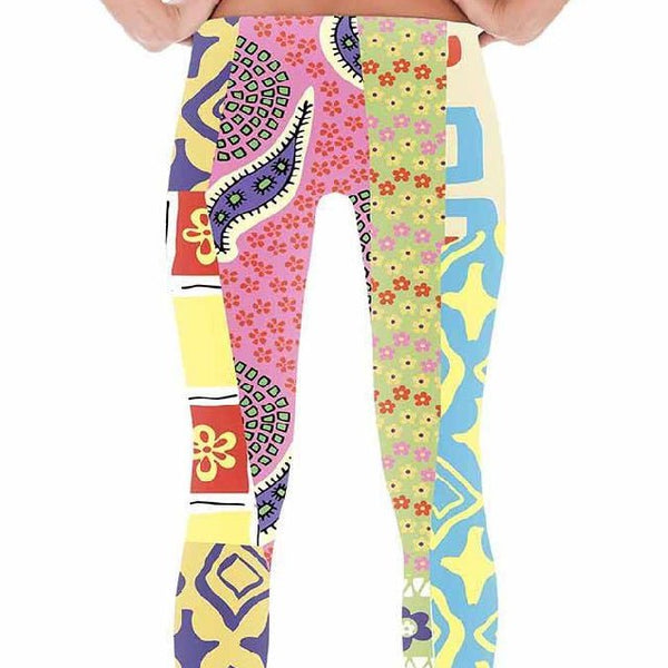 65 MCMLXV Women's Groovy Collage Print Leggings - 65mcmlxv