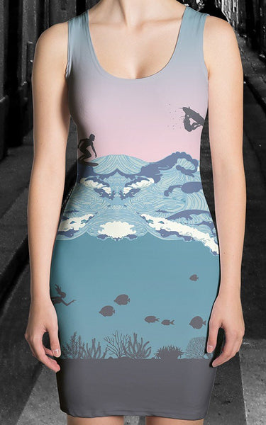 65 MCMLXV Women's Ipanema Surf Print Dress - 65mcmlxv