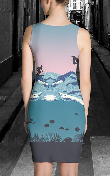 65 MCMLXV Women's Ipanema Surf Print Dress - 65mcmlxv