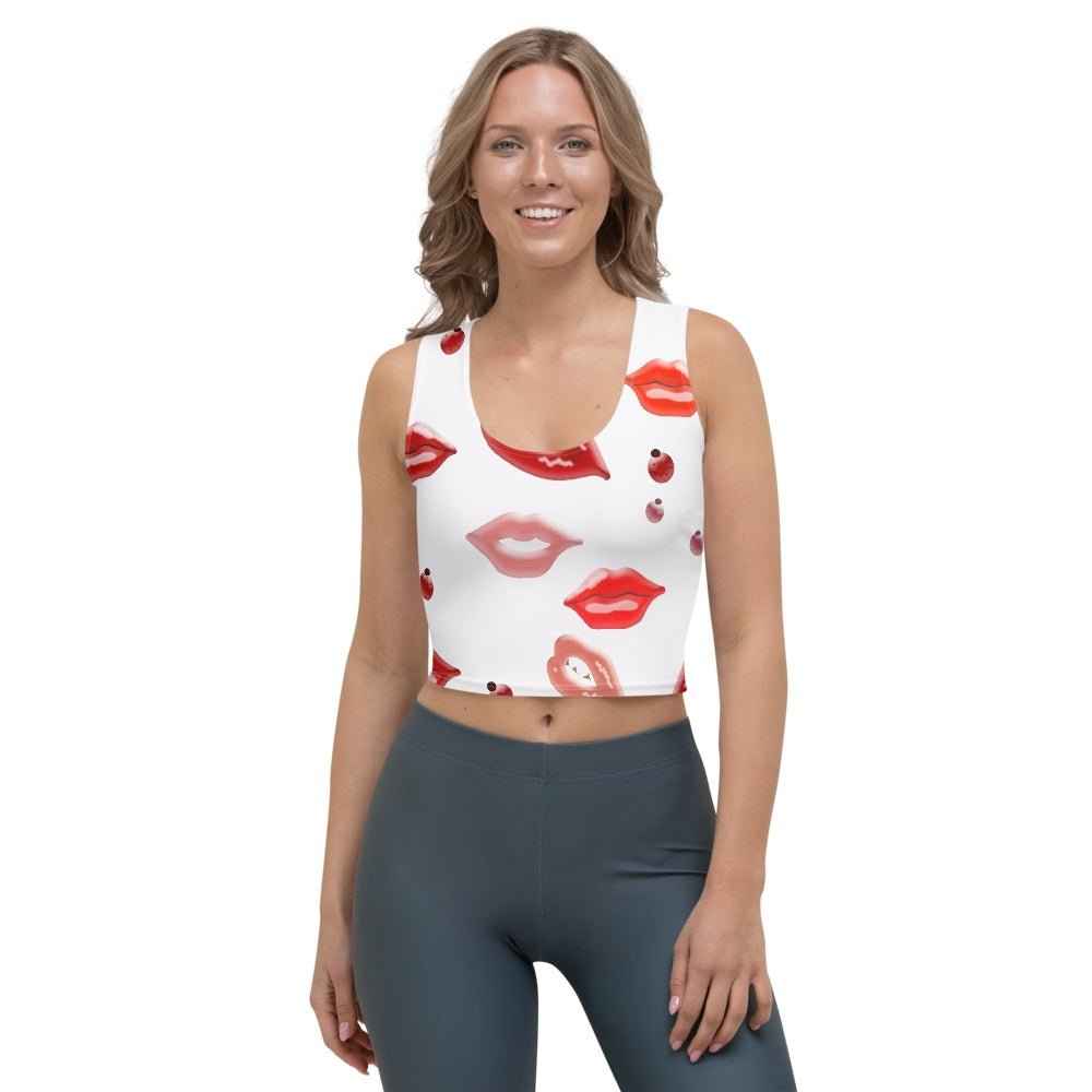 65 MCMLXV Women's Kiss Bliss Print Crop Top