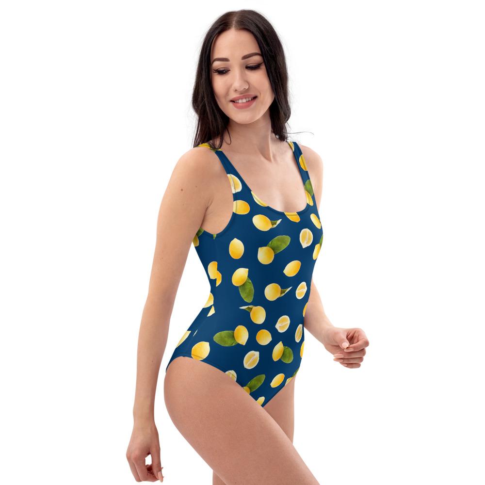 65 MCMLXV Women's Lemon Toss Print 1 Piece Swimsuit - 65mcmlxv