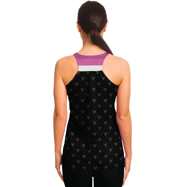 65 MCMLXV Women's LGBT Lesbian Pride Flag Print Racerback Tank Top - 65mcmlxv
