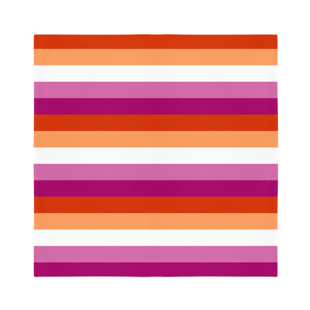 65 MCMLXV Women's LGBT Lesbian Pride Sunset Flag Print Bandana - 65mcmlxv