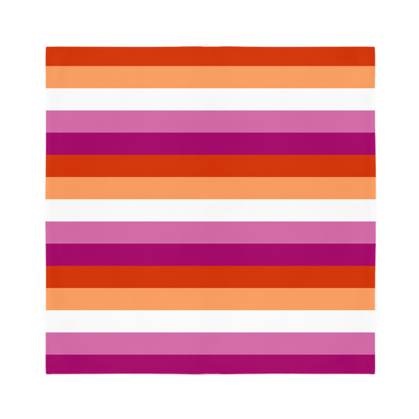 65 MCMLXV Women's LGBT Lesbian Pride Sunset Flag Print Bandana - 65mcmlxv