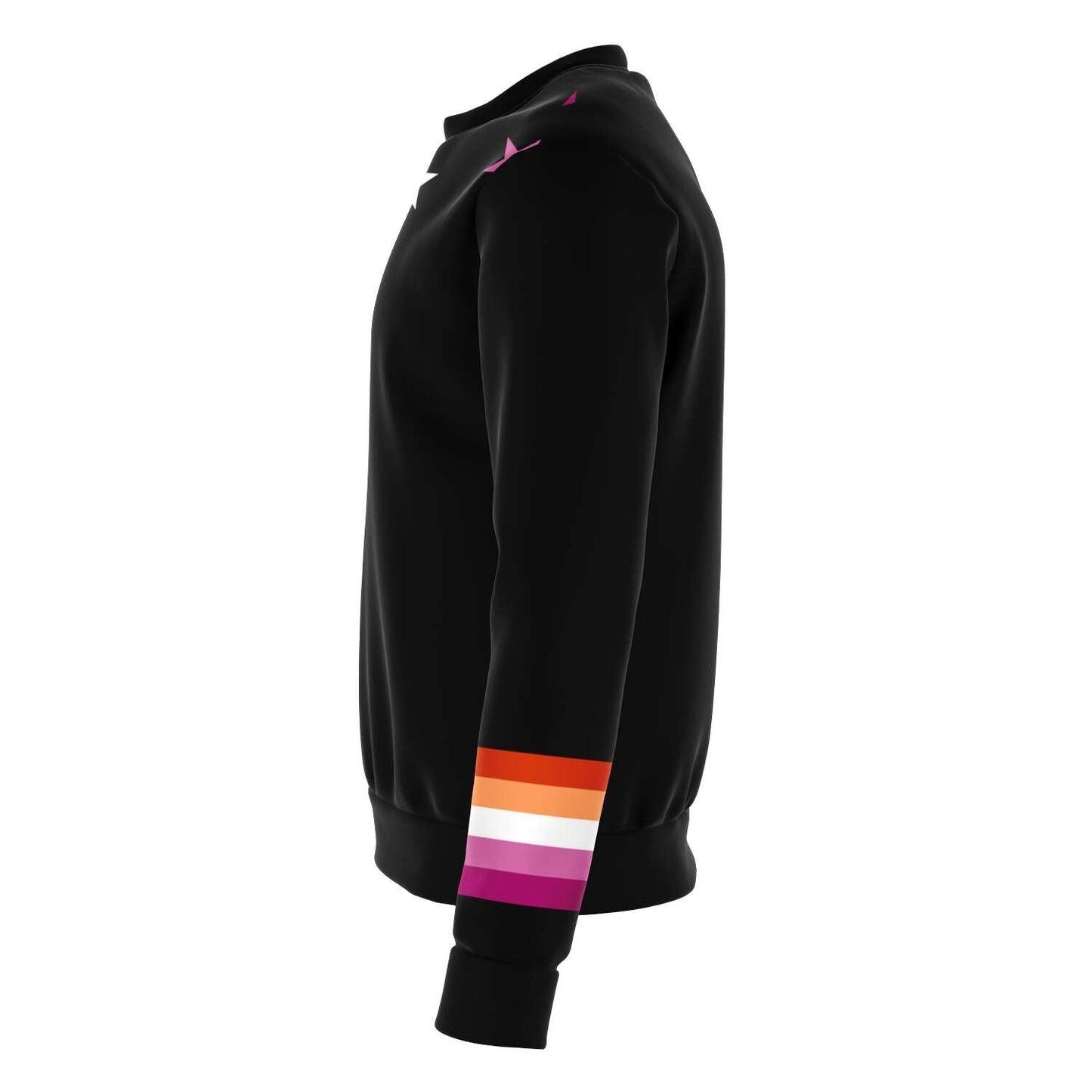 65 MCMLXV Women's LGBT Lesbian Pride Sunset Flag Stars Print Sweatshirt - 65mcmlxv