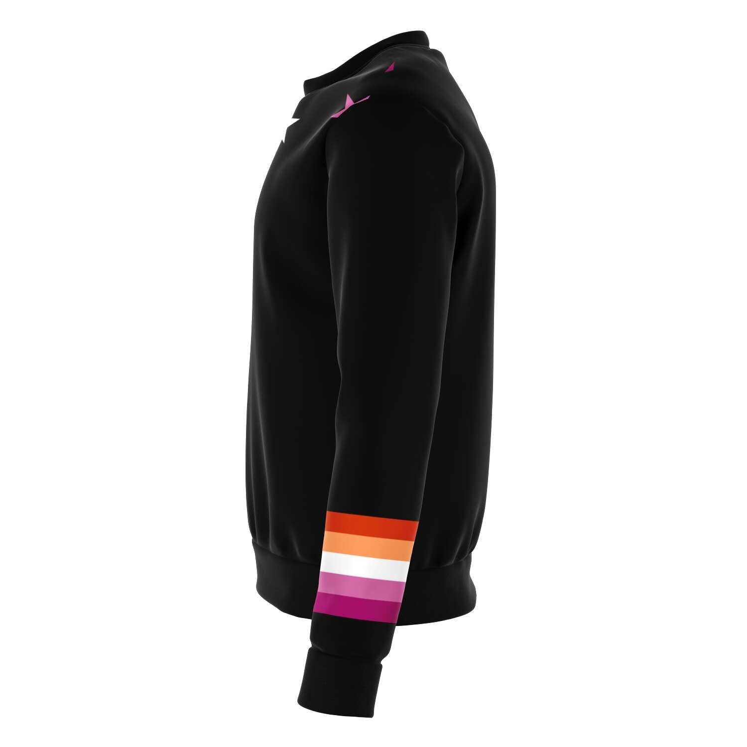 65 MCMLXV Women's LGBT Lesbian Pride Sunset Flag Stars Print Sweatshirt - 65mcmlxv