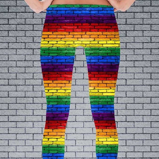 65 MCMLXV Women's LGBT Pride Rainbow Print Leggings - 65mcmlxv