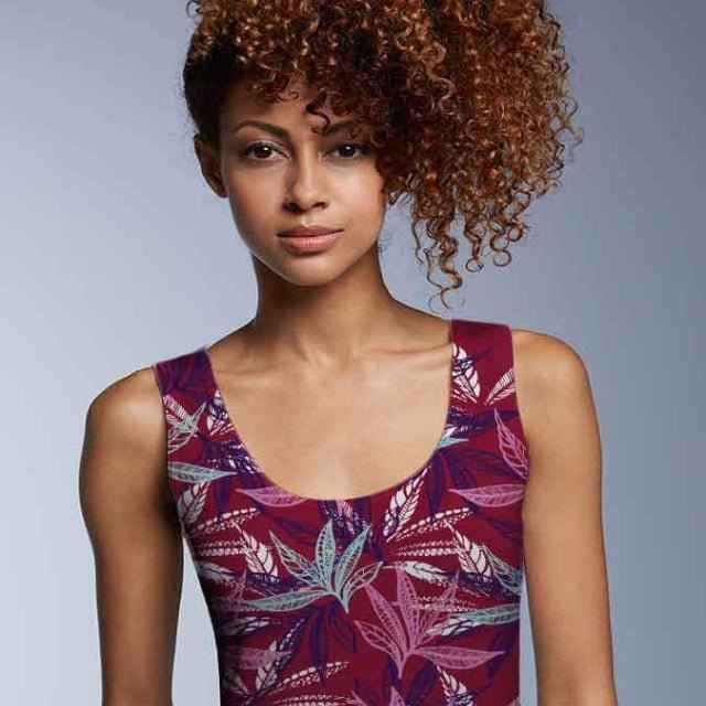 65 MCMLXV Women's Lovely Leaves Print Tank Top