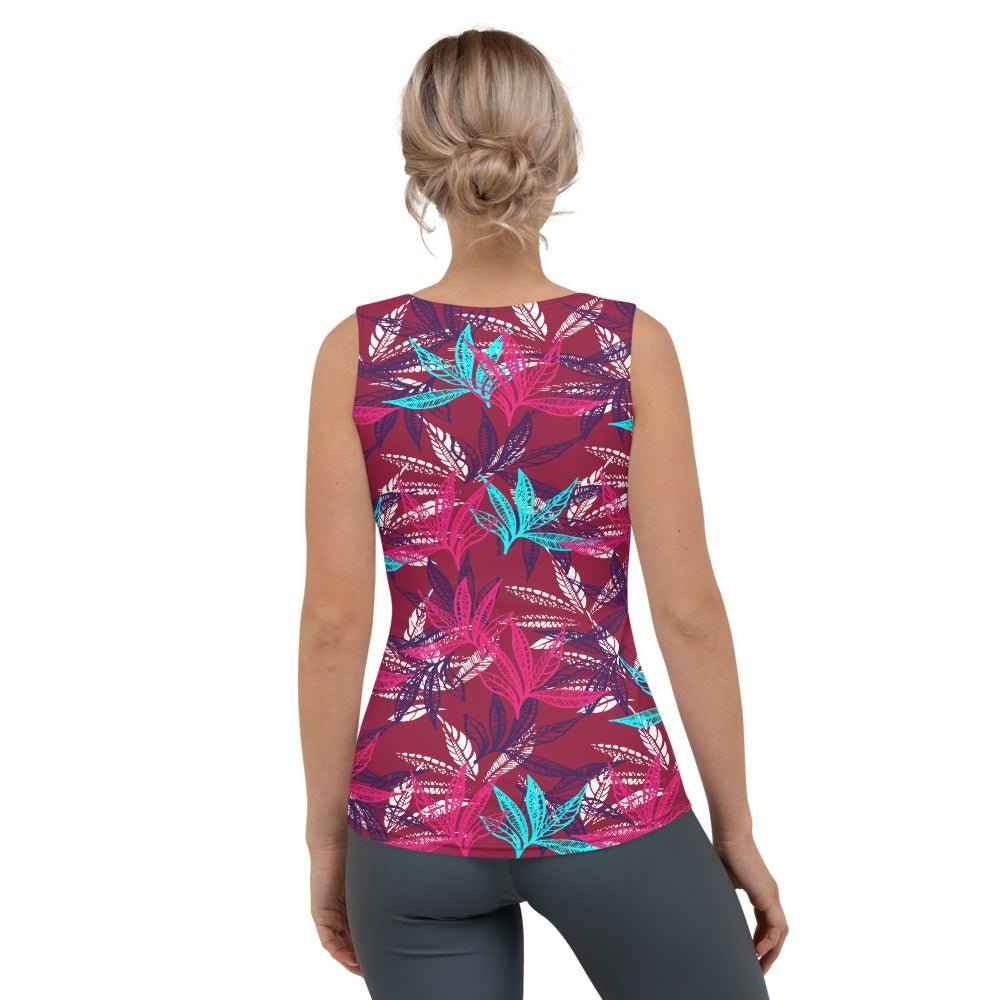 65 MCMLXV Women's Lovely Leaves Print Tank Top