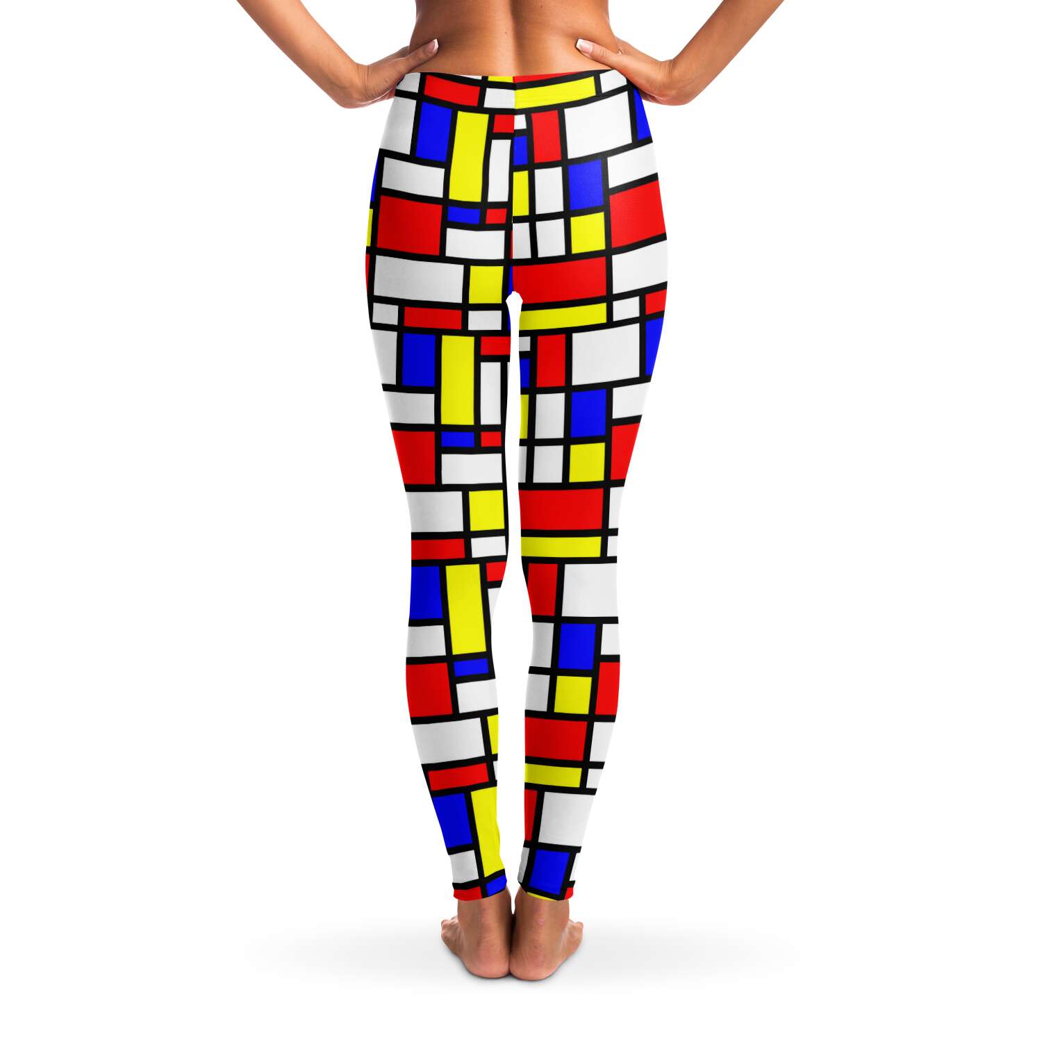 65 MCMLXV Women's Mondrian Color Block Print Leggings - 65mcmlxv