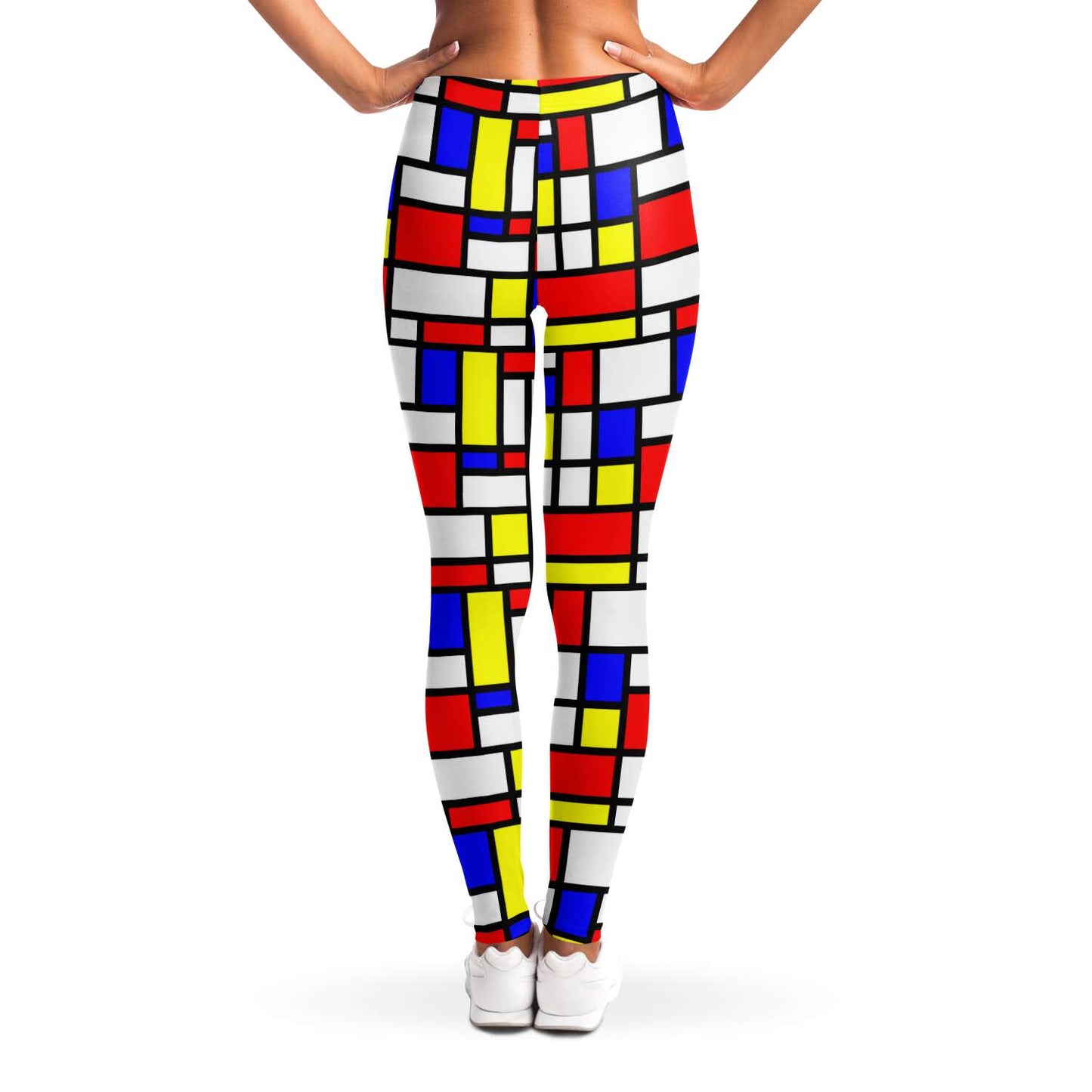 65 MCMLXV Women's Mondrian Color Block Print Leggings - 65mcmlxv