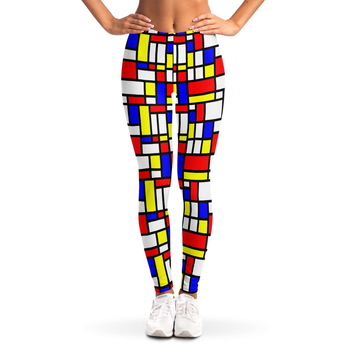 65 MCMLXV Women's Mondrian Color Block Print Leggings - 65mcmlxv
