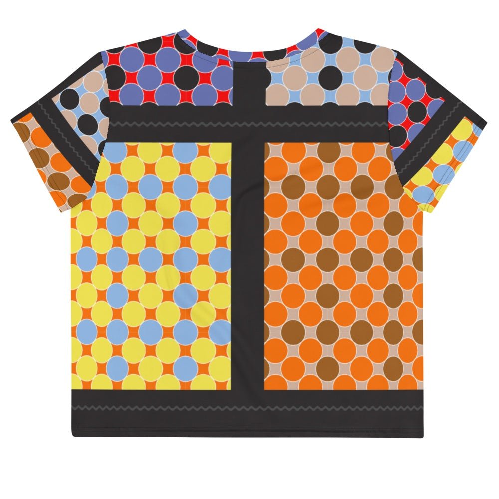 65 MCMLXV Women's Multi-Color Polka Dot Print Crop T-Shirt - 65mcmlxv