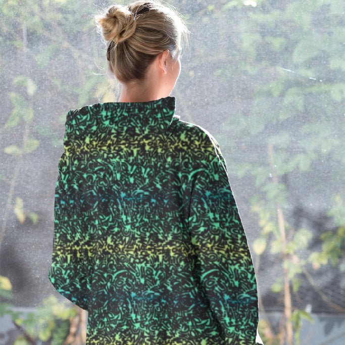 65 MCMLXV Women's Ombre Squiggles Print Fleece Hoodie - 65mcmlxv