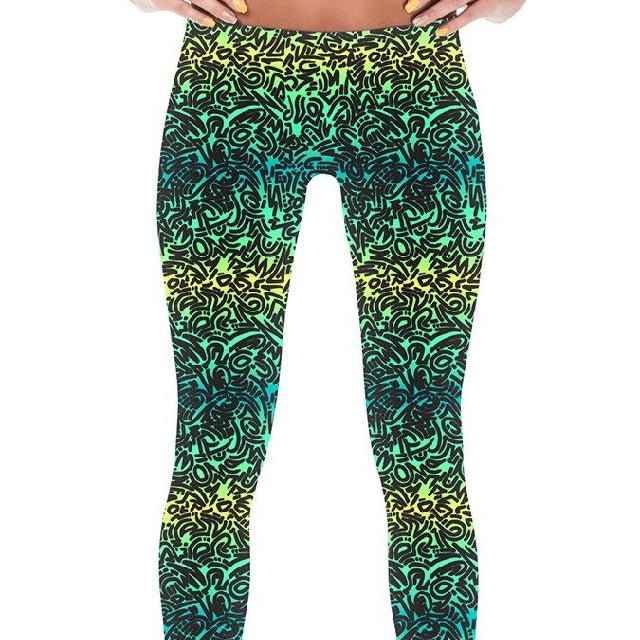 65 MCMLXV Women's Ombre Squiggles Print Leggings