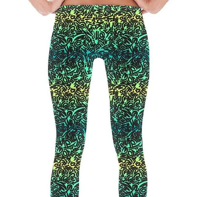 65 MCMLXV Women's Ombre Squiggles Print Leggings