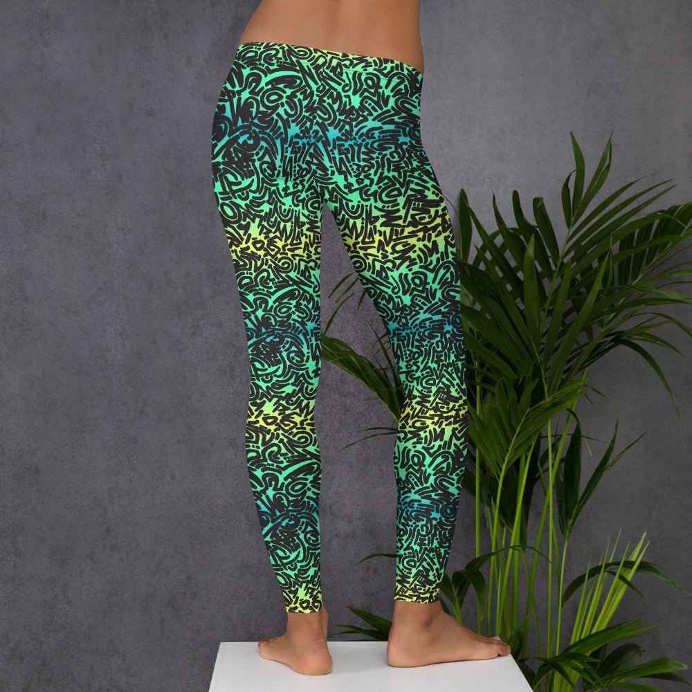 65 MCMLXV Women's Ombre Squiggles Print Leggings