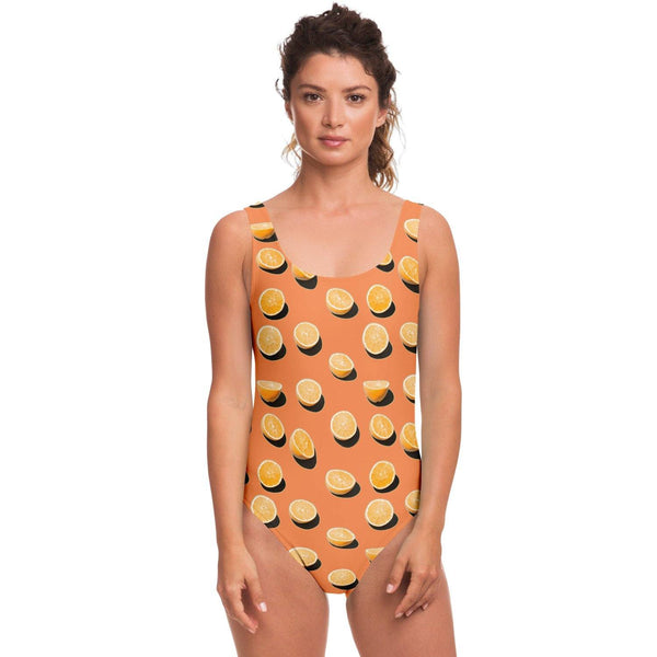 65 MCMLXV Women's Oranges Toss Print 1 Piece Swimsuit - 65mcmlxv