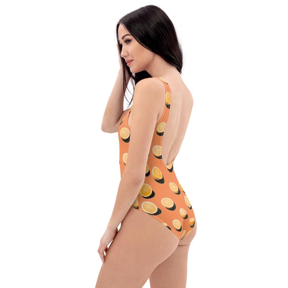 65 MCMLXV Women's Oranges Toss Print 1 Piece Swimsuit - 65mcmlxv