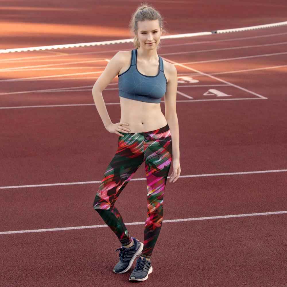 65 MCMLXV Women's Paintbrush Floral Print Leggings