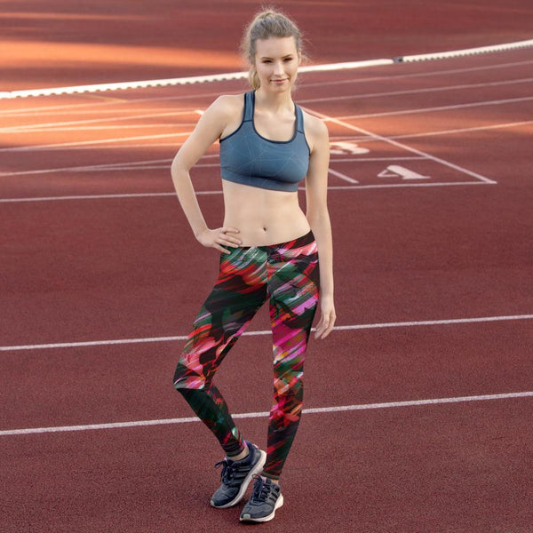65 MCMLXV Women's Paintbrush Floral Print Leggings - 65mcmlxv